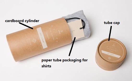 t shirt tube packaging